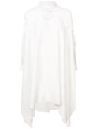 Oscar De La Renta Lace-panel Asymmetric Dress - White