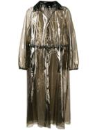 Marine Serre Sheer Midi Coat - Grey