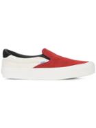 Vans Colour Block Slip-on Sneakers - Red