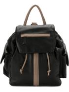 Mara Mac Contrasting Backpack - Black