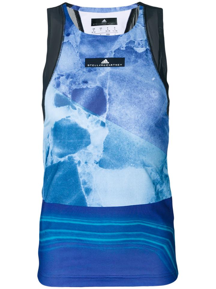 Adidas By Stella Mccartney Run Stone Climacool Tank Top - Blue