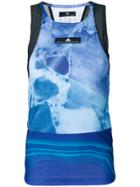 Adidas By Stella Mccartney Run Stone Climacool Tank Top - Blue