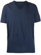 John Varvatos Star Usa Plain V-neck T-shirt - Blue