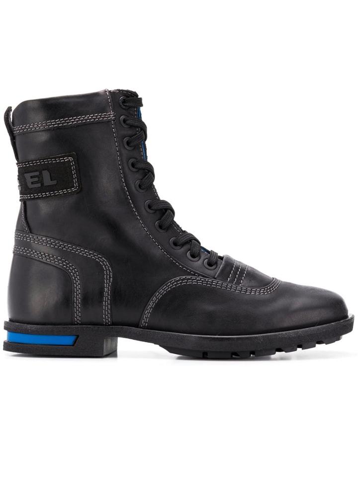 Diesel Diesel Y01805pr080 T8013 Furs & Skins->calf Leather - Black