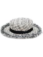 Eugenia Kim Tweed Brigitte Hat - White