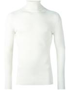 Ports 1961 'fully Fashioned' Turtleneck Sweater, Men's, Size: Medium, White, Wool/polyester