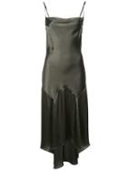 Fleur Du Mal Teardrop Midi Dress - Green