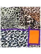 Pierre-louis Mascia Printed Leopard Scarf - Multicolour