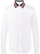 Valentino Striped Collar Shirt - White