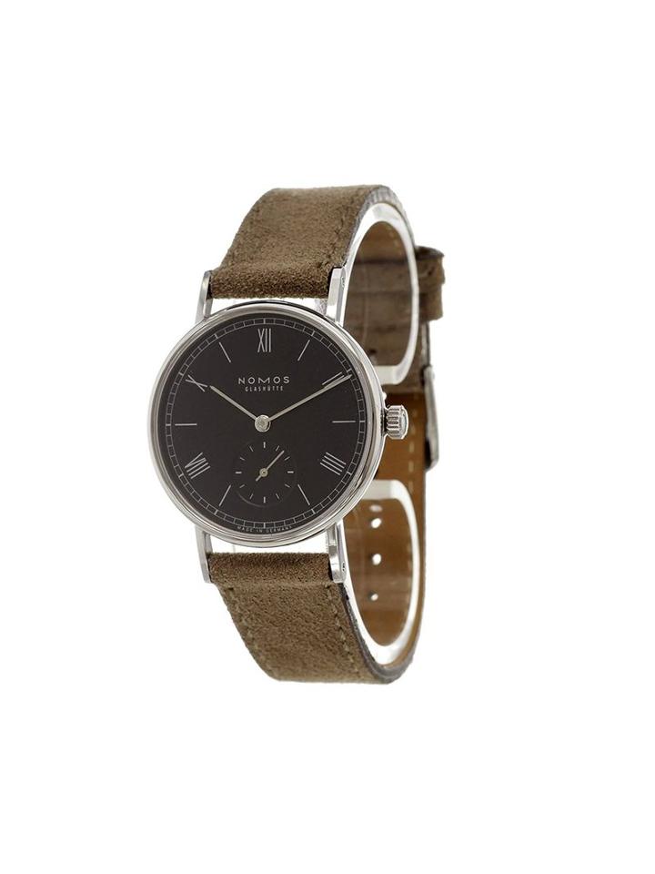 Nomos 'ludwig' Analog Watch, Women's, Brown