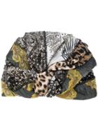 Antonio Marras - Mixed Fabric Wrap Hat - Women - Polyester - One Size, Polyester