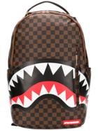 Sprayground Shark Print Backpack - Brown