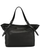 Tomas Maier Open Top Tote, Women's, Black, Calf Leather