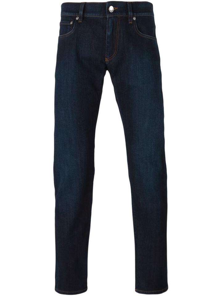 Dolce & Gabbana Slim Fit Jeans, Men's, Size: 46, Blue, Cotton/spandex/elastane