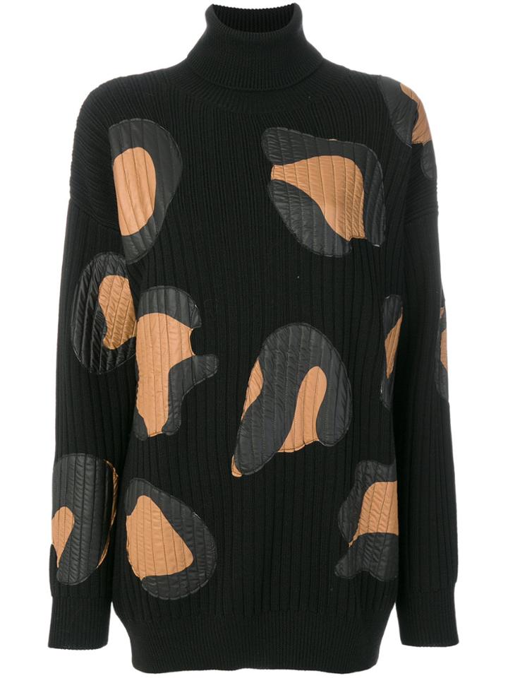 Marco De Vincenzo Turtle Neck Knitted Dress - Black