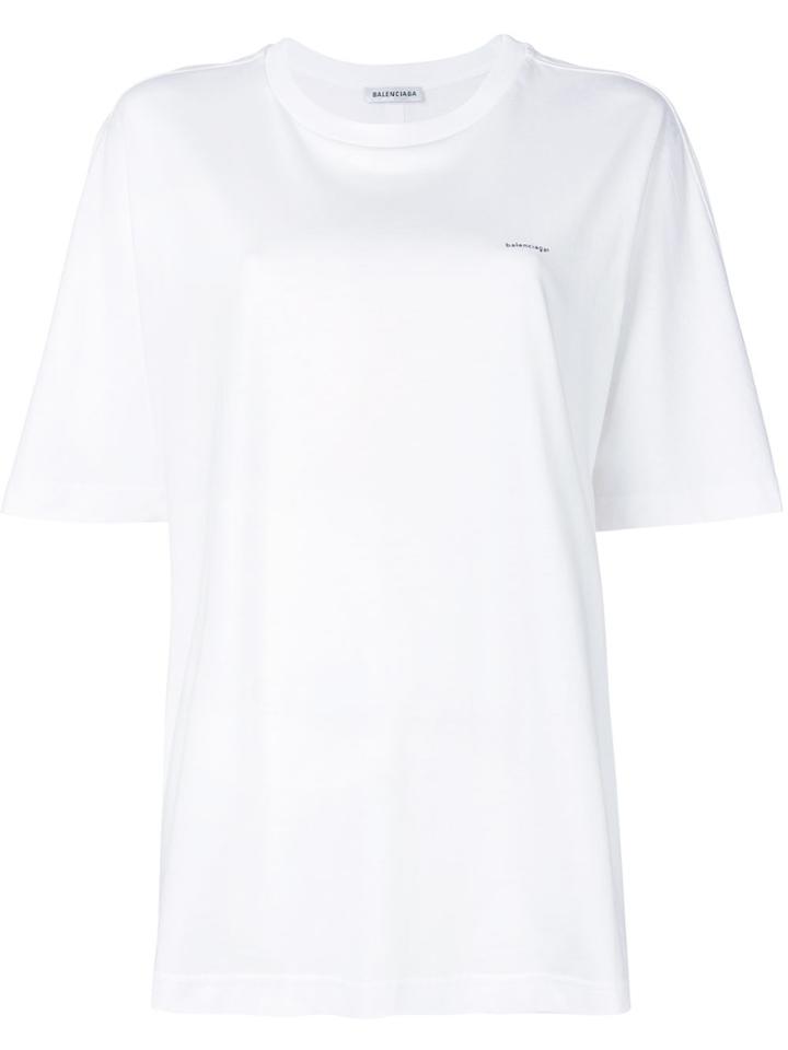 Balenciaga Cocoon S/s Top - White