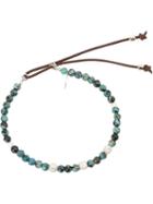 Catherine Michiels Beaded Bracelet, Women's, Blue, Pearls/silver