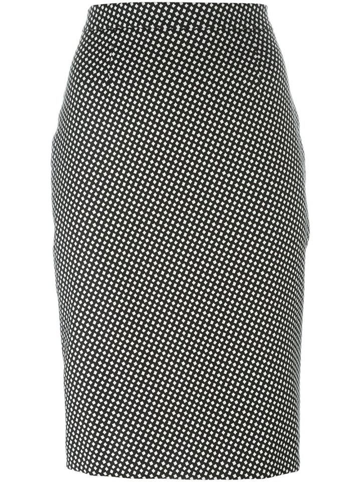 Boutique Moschino Micro Print Pencil Skirt