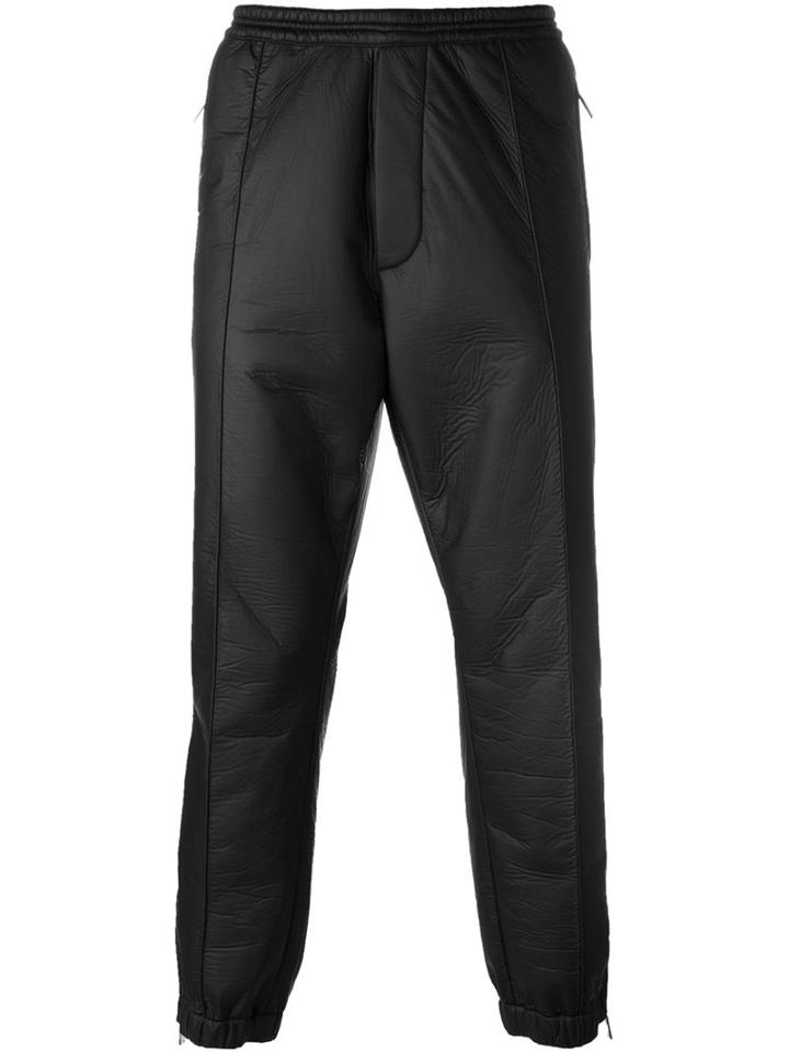Dsquared2 - Drop Crotch Track Trousers - Men - Cotton/polyester/polyurethane - 50, Black, Cotton/polyester/polyurethane