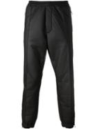 Dsquared2 - Drop Crotch Track Trousers - Men - Cotton/polyester/polyurethane - 50, Black, Cotton/polyester/polyurethane