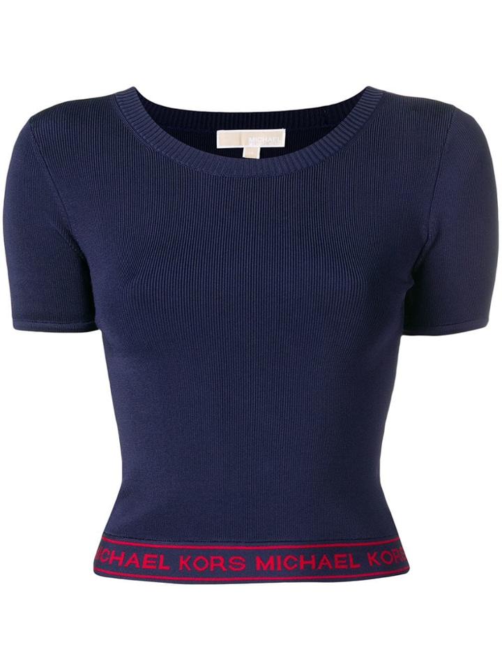 Michael Michael Kors Fitted Logo T-shirt - Blue