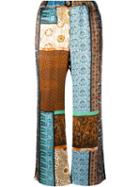 Ermanno Gallamini Patchwork Print Trousers