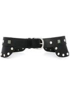 Isabel Marant Tricy Stone Embellished Belt - Black