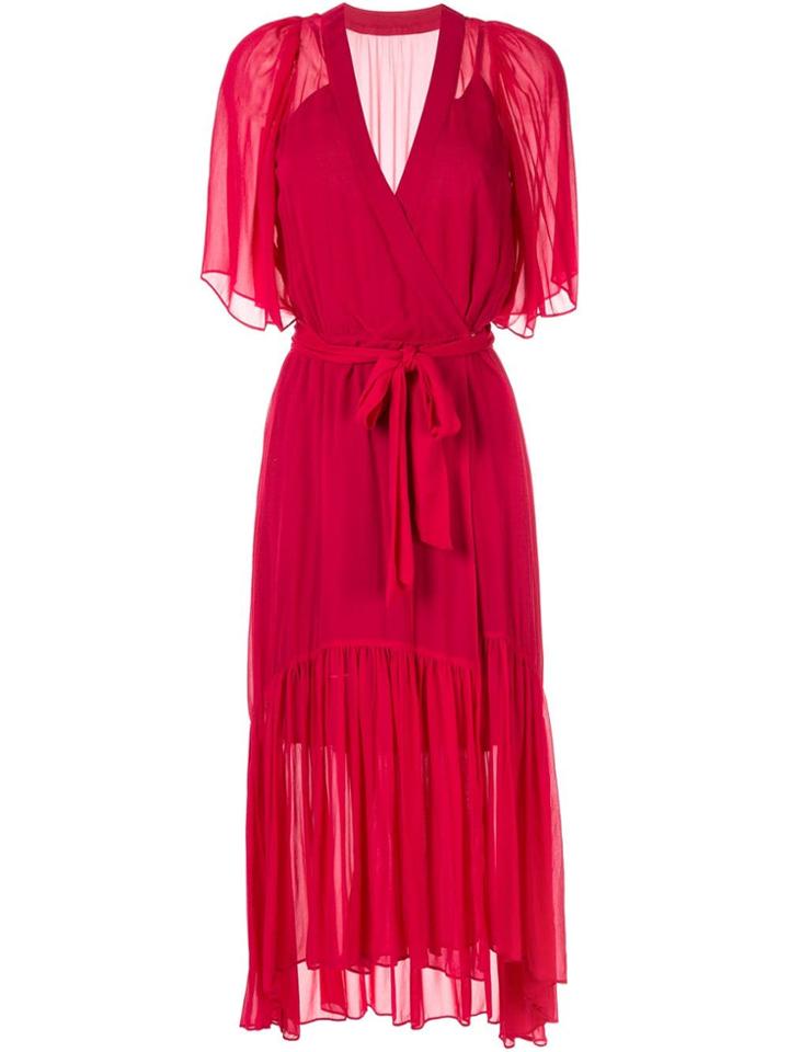 Ginger & Smart Activist Wrap Dress - Red