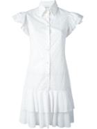 Daizy Shely Ruffle Sleeve Shirt Dress