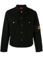 424 Fairfax Denim Embroidered Logo Jacket - Black