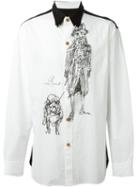 Yohji Yamamoto I-triple Collar Print Shirt