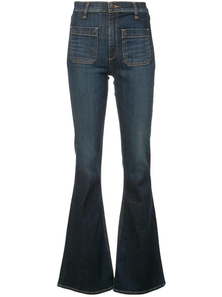 Veronica Beard Flared Jeans - Blue