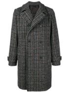 Stella Mccartney Double Breasted Checked Coat - Grey