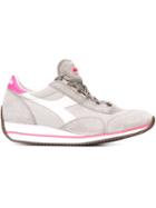 Diadora Heritage Sneakers, Women's, Size: 5.5, Grey, Leather/cotton/rubber