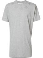 Givenchy - Star Embroidered Columbian-fit T-shirt - Men - Cotton/polyester - S, Grey, Cotton/polyester