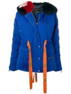 Mr & Mrs Italy Ribbon Waist Padded Coat - Blue