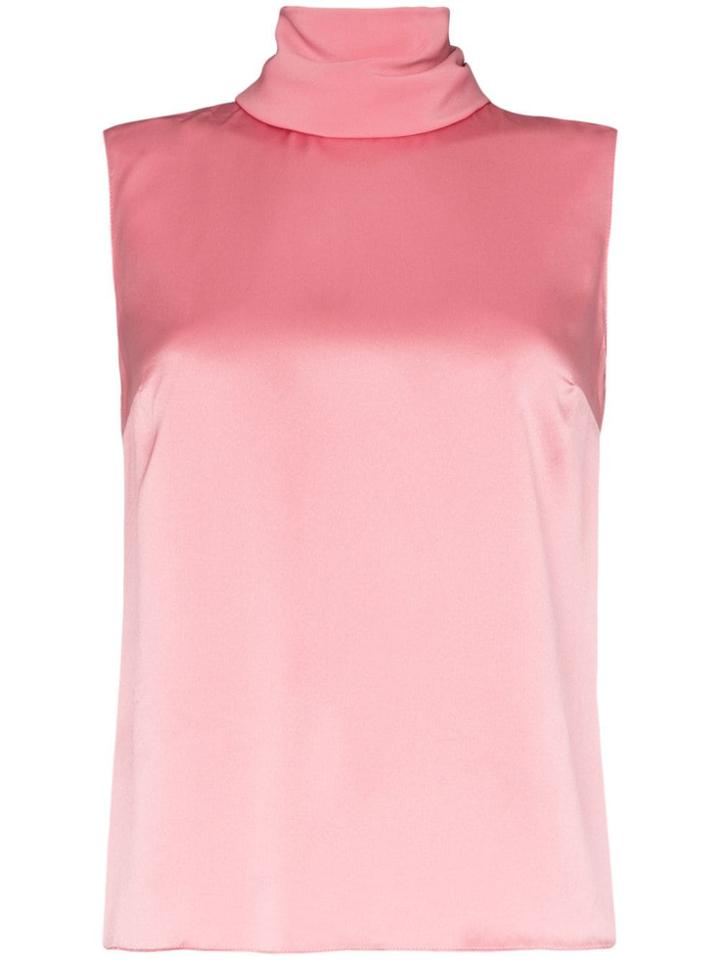 Roksanda Merla Silk Satin Blouse - Pink