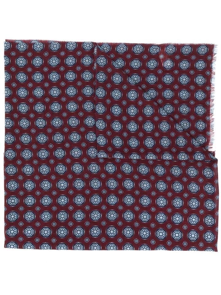 Altea Floral Print Scarf - Red