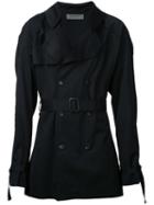 Di Liborio Trench Coat, Men's, Size: 48, Black, Cotton/viscose