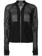 Lost & Found Rooms Knitted Bomber Jacket - Black