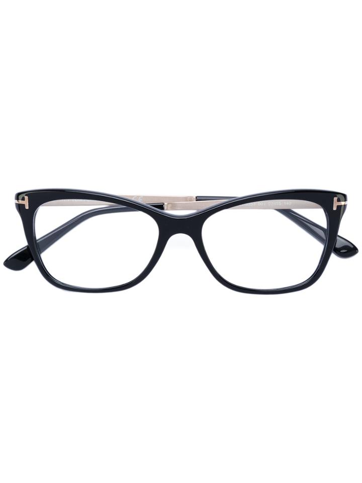 Tom Ford Eyewear Cat Eye Glasses - Black