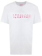 Osklen Stone Laranja Magenta Print T-shirt - White
