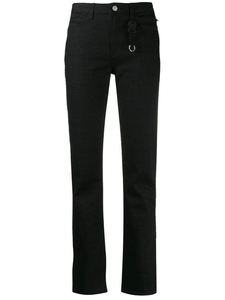1017 Alyx 9sm Keyring Detail Slim-fit Jeans - Black