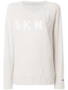 Donna Karan Logo Sweater - Nude & Neutrals