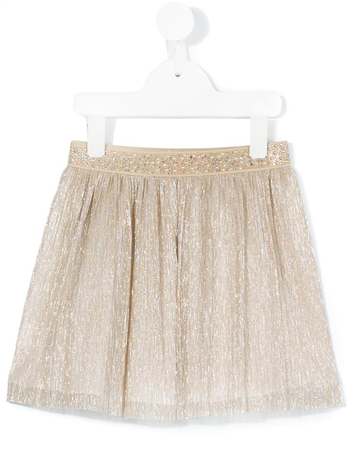 Loredana - Embellished Waistband Tutu - Kids - Cotton/polyester/metallic Fibre - 4 Yrs, Toddler Girl's, Nude/neutrals