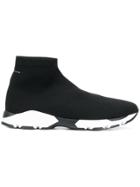 Mm6 Maison Margiela Runner Sock Sneakers - Black