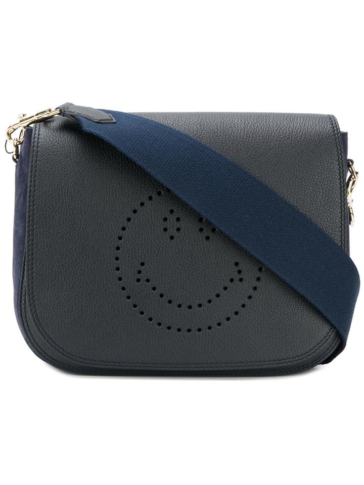 Anya Hindmarch Ebury Smiley Shoulder Bag - Blue