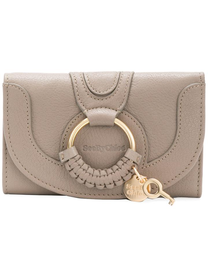 See By Chloé Hana Compact Wallet - Nude & Neutrals