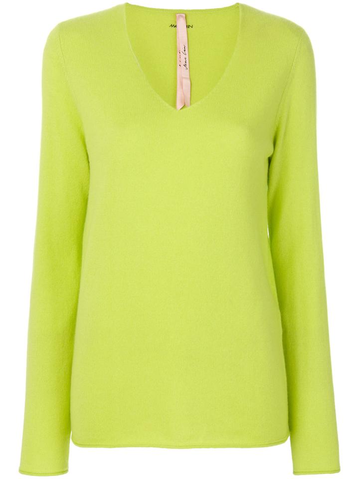 Marc Cain V-neck Jumper - Green