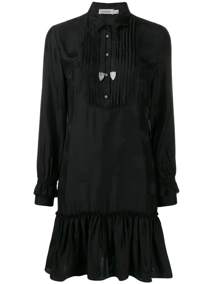 Coach Shift Mini Dress - Black